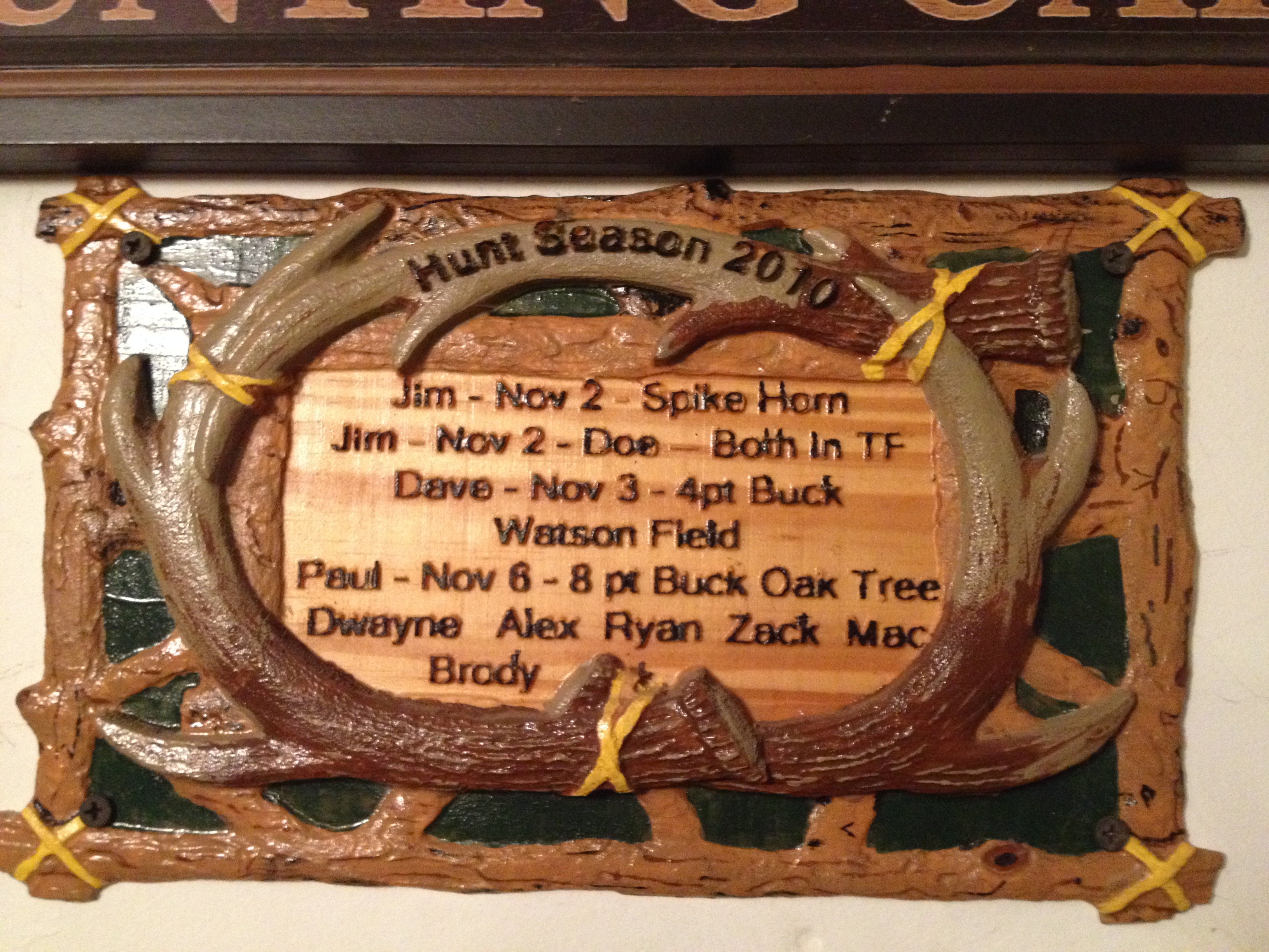 Hunting Plaque Picture This Wood Carvings